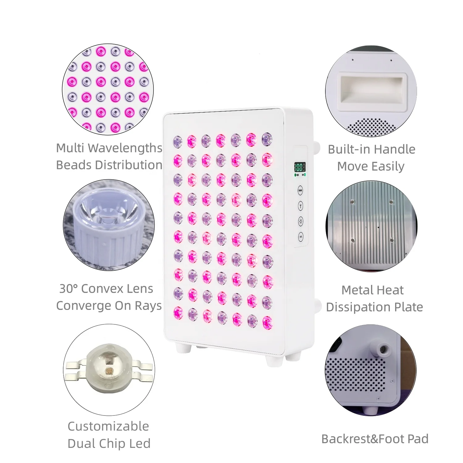 Christmas Creative Gift For Physical Discomfort Infrared Sauna 70pcs LED Full Body Infrared Lamp Device Red Light Therapy Panel