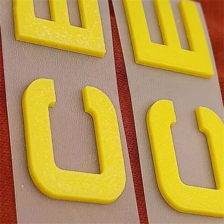 Custom 3d Silicone Heat Transfer Brand Logo Sticker Iron On Transfer Print On T-shirt