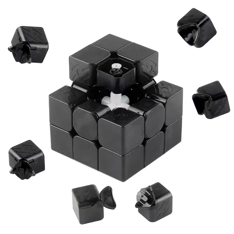 Regular 3x3 Printing logo sample Speed Puzzle Magic Cube Black -Twist Brain Teasers IQ Toys for kids
