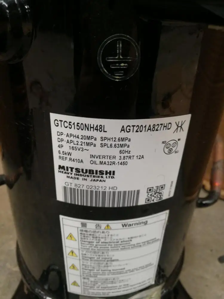 Hot sale Mitsubishi Inverter compressor GTC5150NH48L AGT201A827HD for fast shipping low price