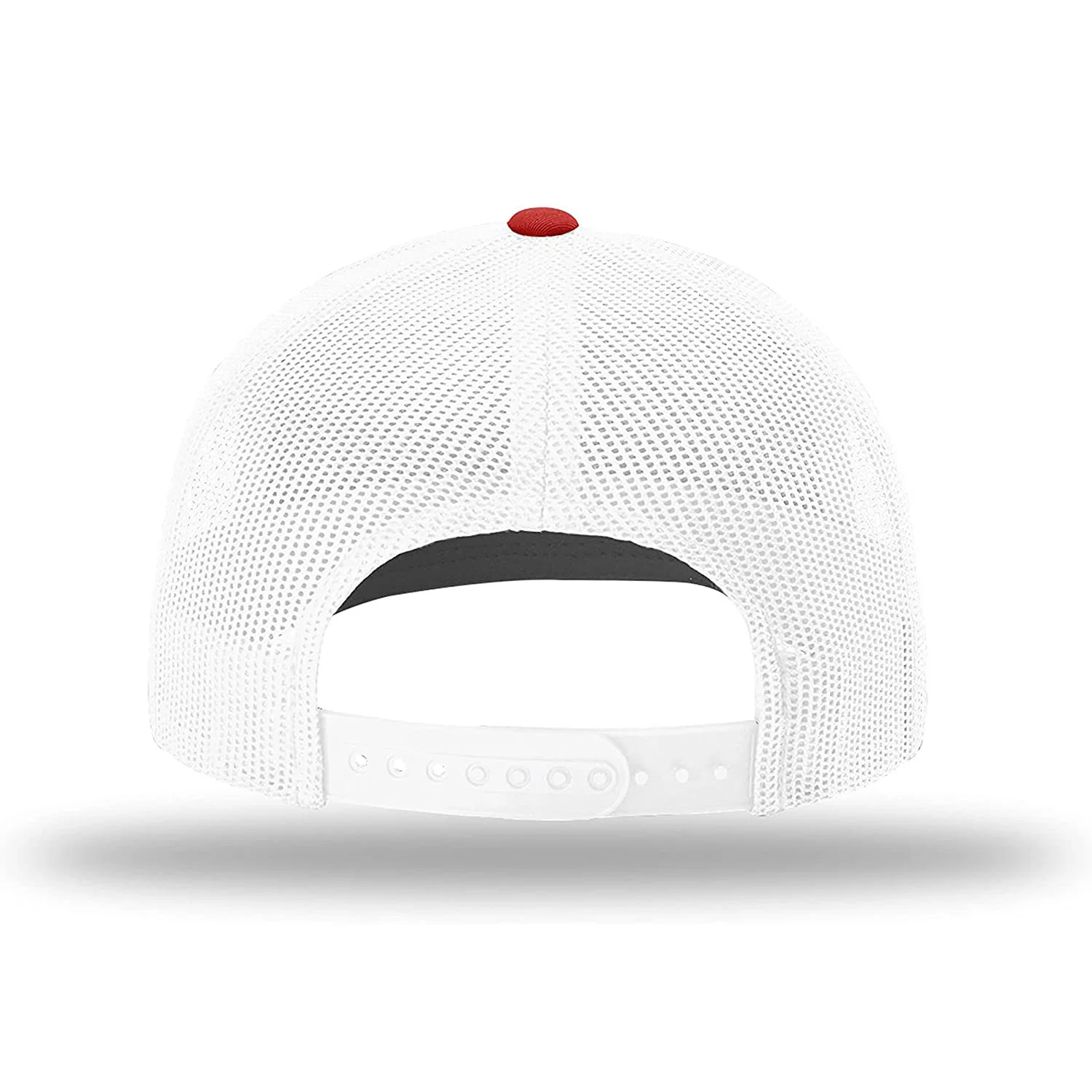 Custom Embroidery Leather Patch Fitted Baseball Caps Camo Trucker Hat Richardson 168 7-Panel Flat-Bill Trucker Hat