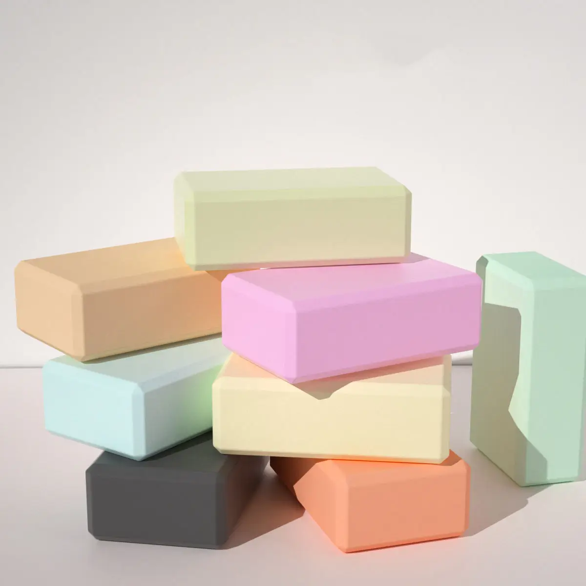 Good Price Yoga Foam Blocks Manufacturer Pilates Training Accessories Large Eva Yoga Brick Block