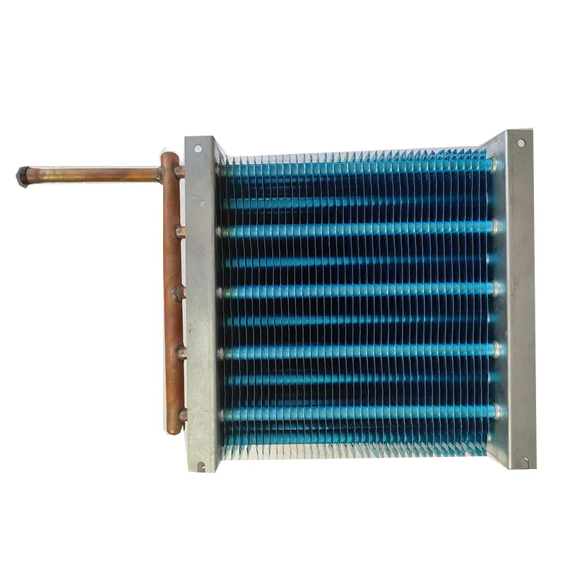 Manufacturer sells copper tube condenser blue fin plate heat exchanger