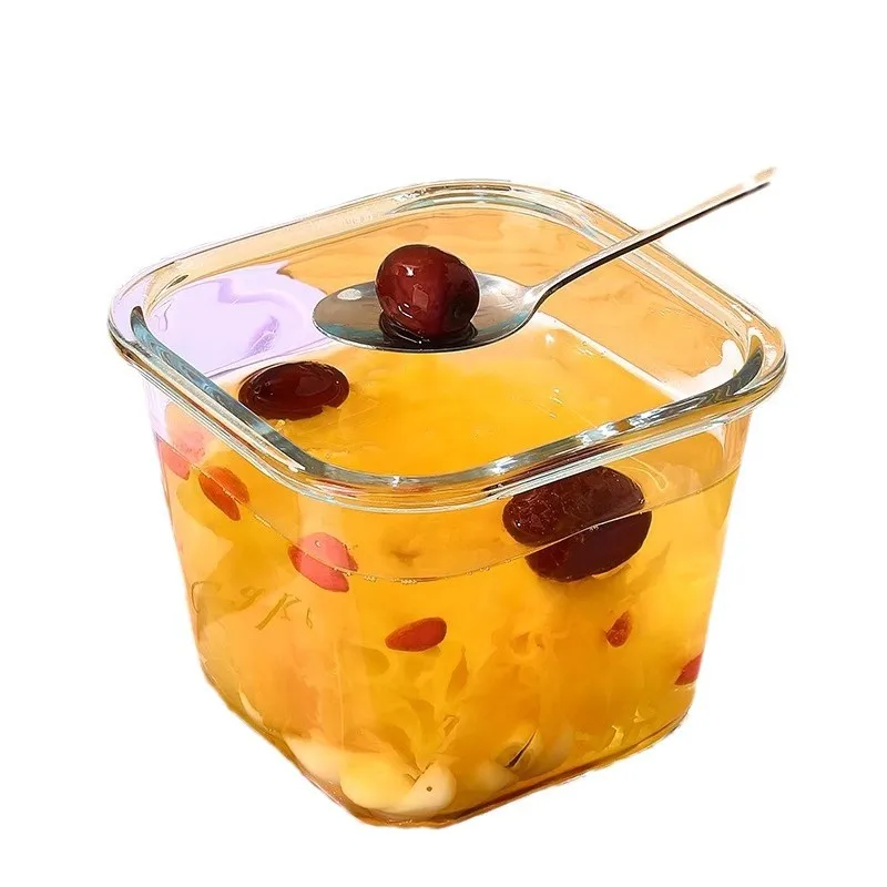 L Eco-Friendly Glasses Air Tight Kitchen Grain Rice Box Glass Storage and Container Set for Food