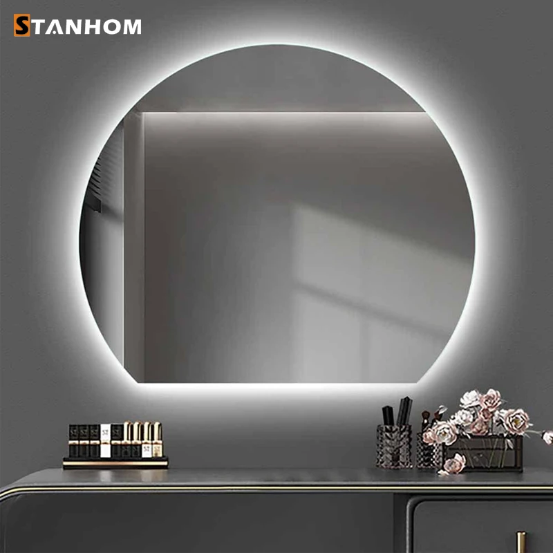 STANHOM Wall Decor Large Irregular Shaped LED Backlit Mirrors