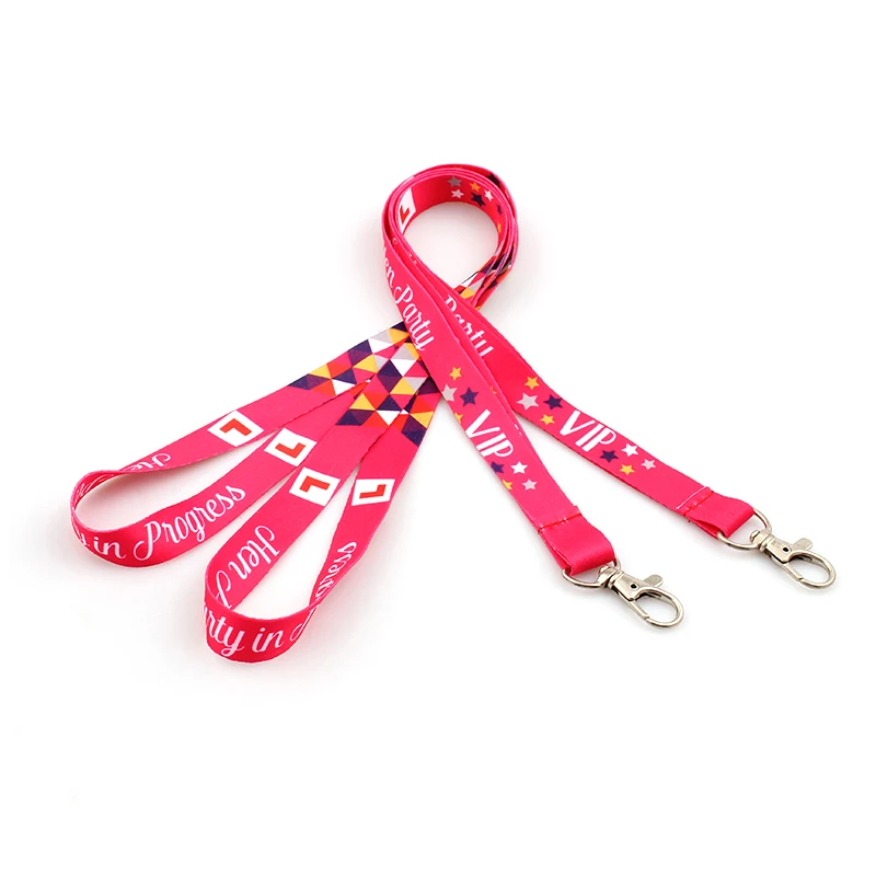 Personalized logo cusstom neck lanyard sublimation printed