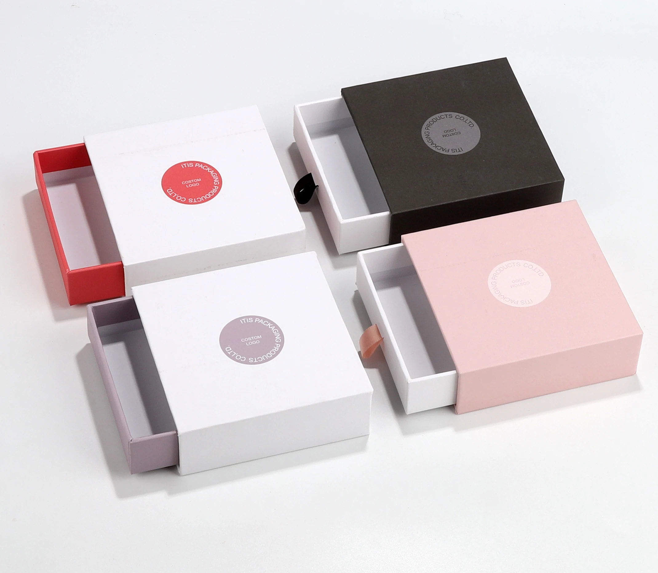 Custom packing paper velvet gift packaging jewelry box