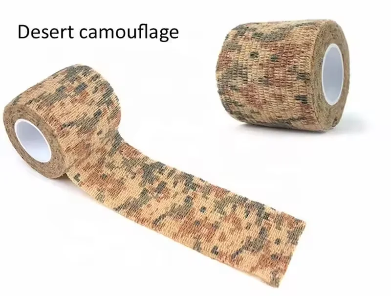 5cm camouflage colored self adhesive elastic custom print colored veterinary adhesive bandages Cohesive Bandages