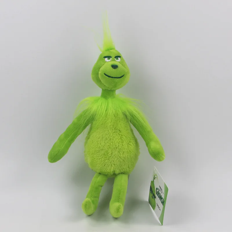 2022 Newest Movie Grinch Customized Merry Christmas Collectable Stuffed Dolls Green Soft Plush Grinch Doll for Promotion