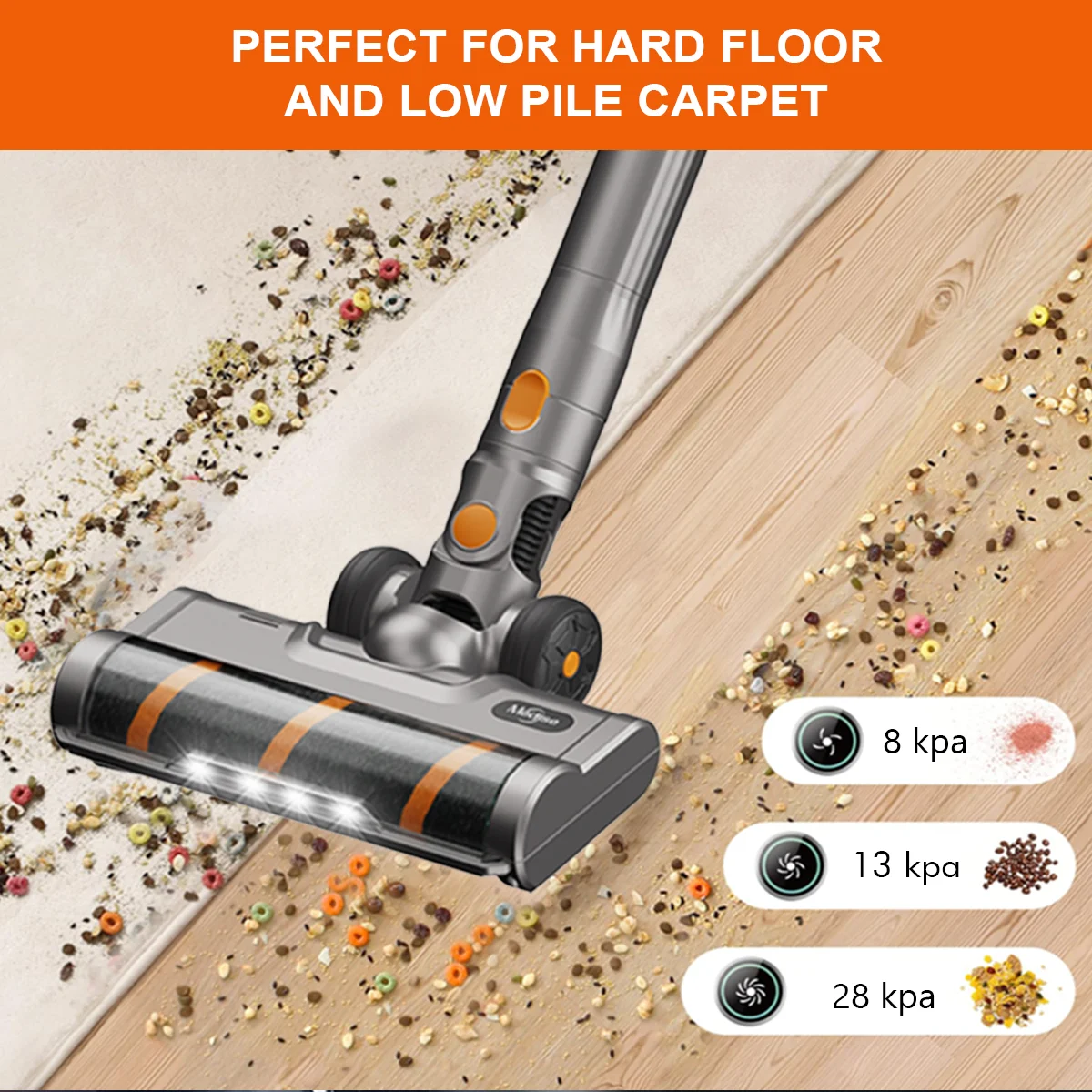 28kpa wireless handheld vacuum cleaner home portable 4in1 multifunction High suction power stick vacuum cleaner with UV