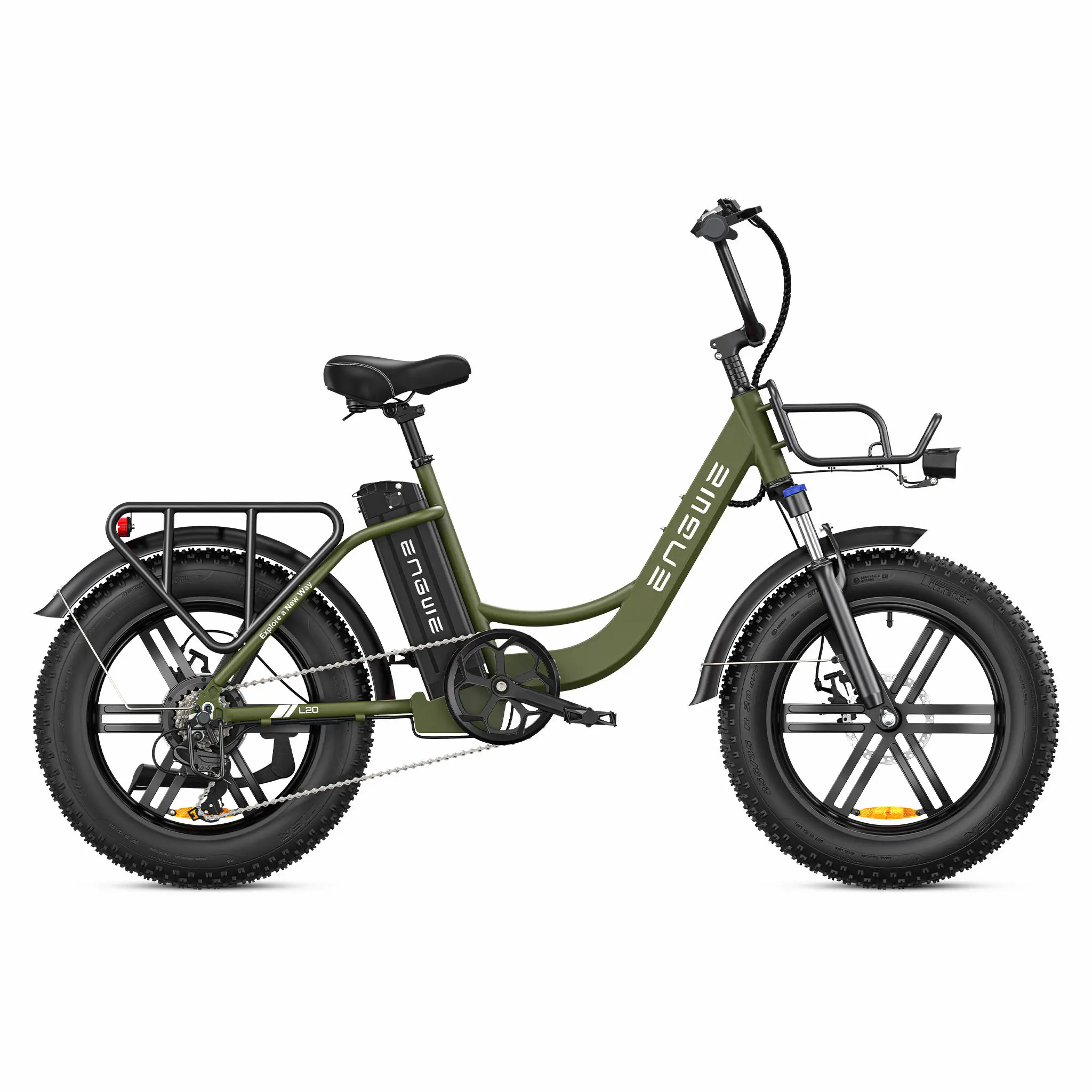 EU stock ENGWE L20 Customized 48V13Ah 750/250W Electric City Bicycle with Fat Tires for Ladies, Perfect for Off-Road Excursions!