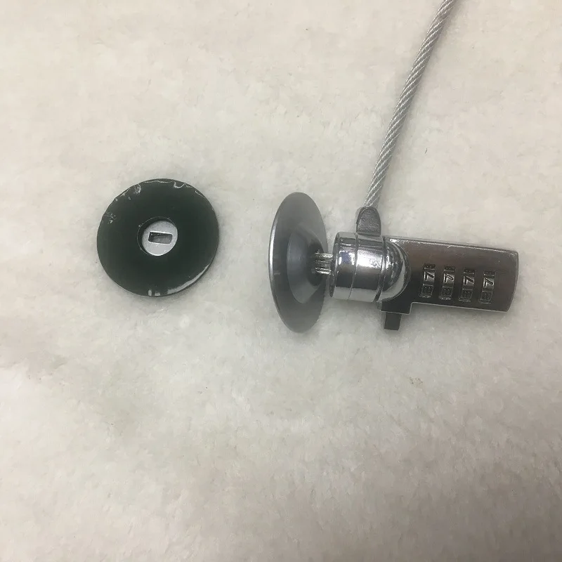 New arrived pc computer notebook Anti-theft laptop security cable lock hanger buckle