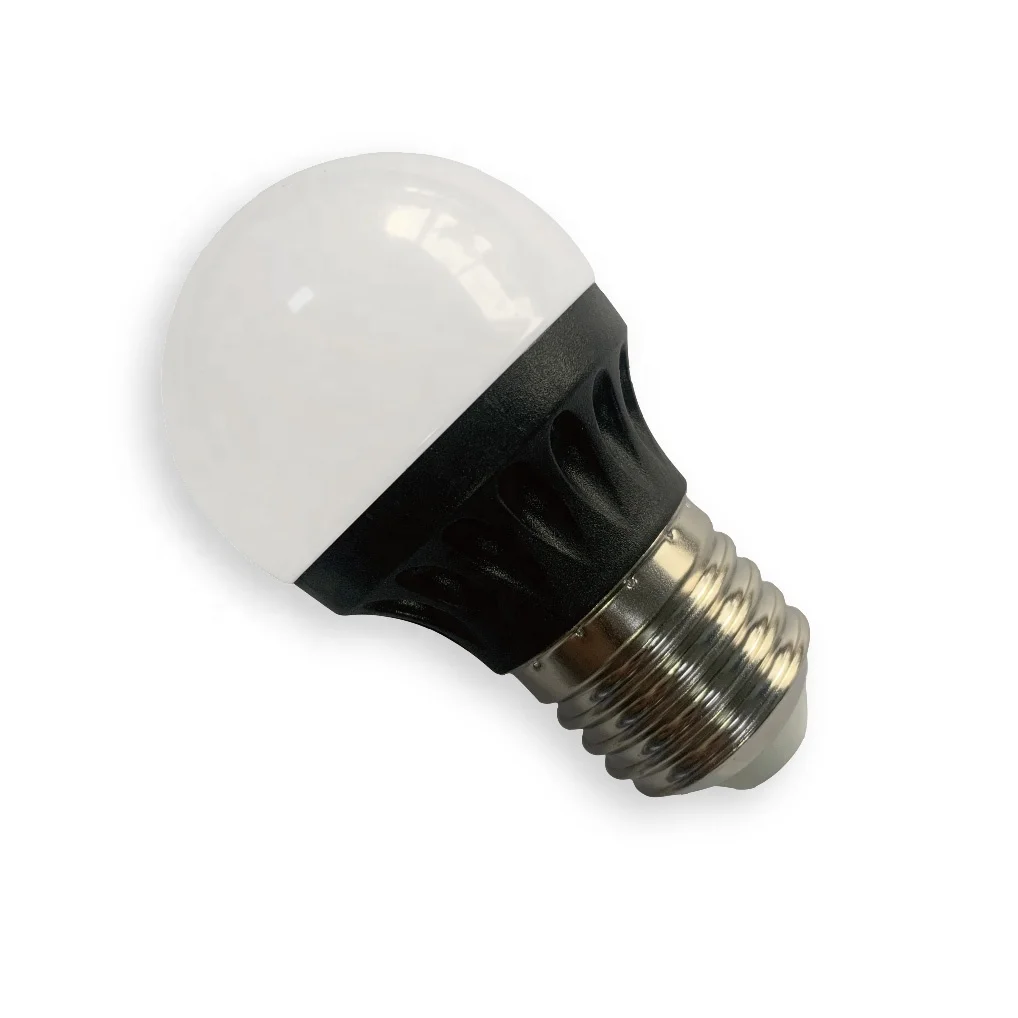 LED bulb lights 3W black globe bulb with ic driver 220-240vac E27/B22