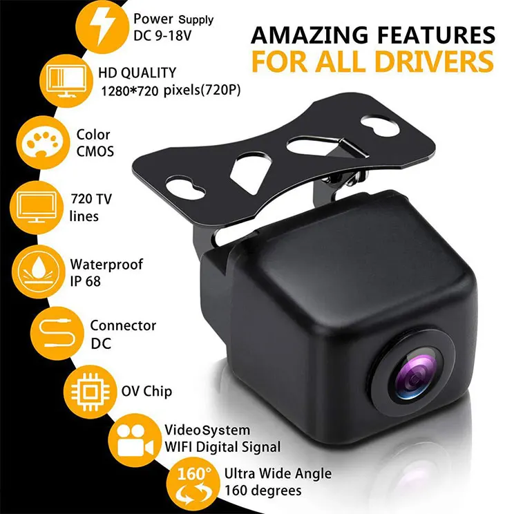 180 Degree Wireless Car Front View Camera For Mitsubishi Outlander EX