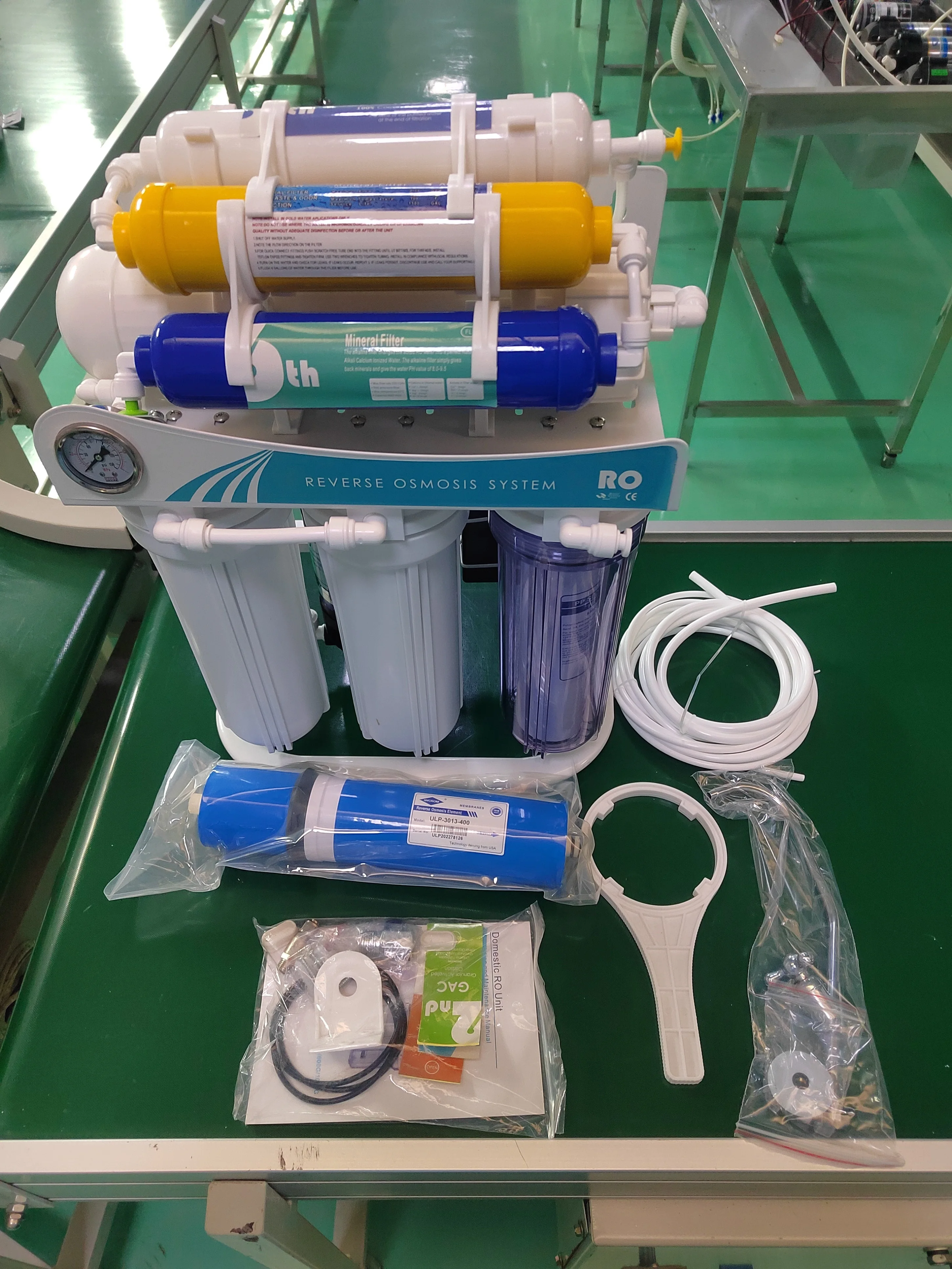 400 GPD 7 Stages  With Stainless Steel Bracket Machine Reverse Osmosis Water Purifiers