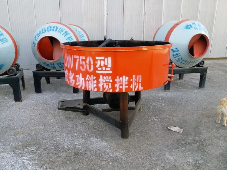 top quality reverse drum mechanical horizontal pan type planetary 500kg castable pan refractory drum mixer