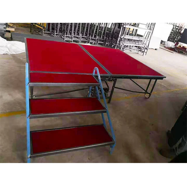 Популярный дизайн, оптовая продажа, алюминиевая складная мобильная сцена для отелей