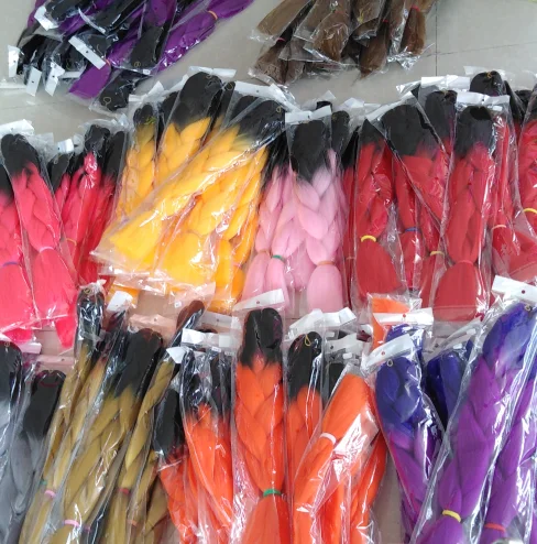 Wholesale Ombre Customized Braiding Hair Private Label For Black Women Synthetic Braiding Hair