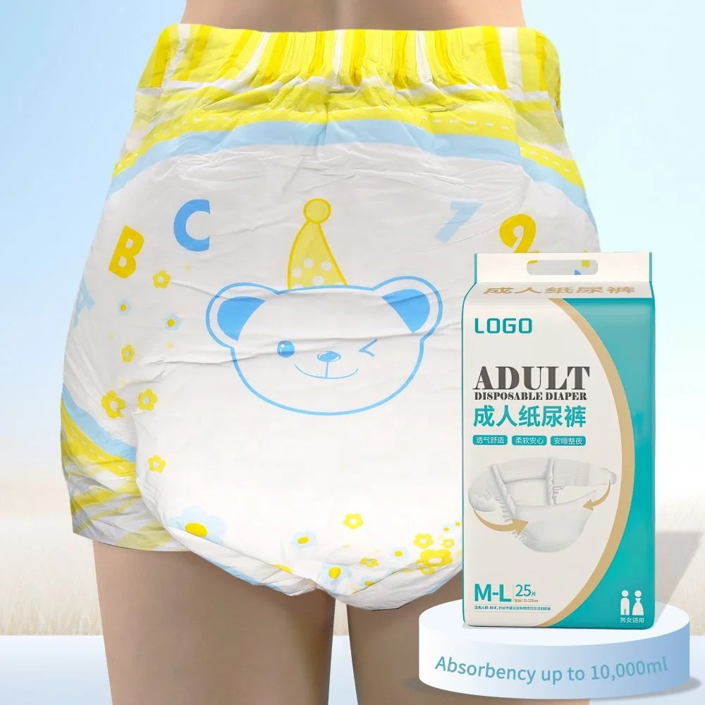Factory Sale wholesale adult diaper absorb 6500ml Soft Care disposable diaper for adult