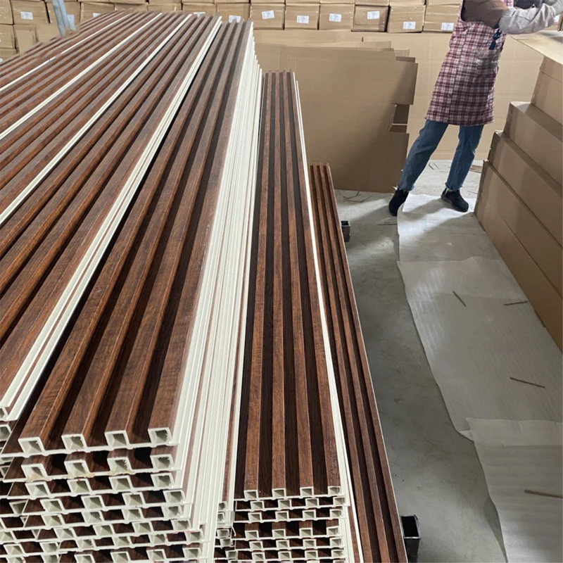 China Supply High Quality And Grade Cheap Price WPC Wall Panel High Quality Fluted Wood Alternative For Interior Wall