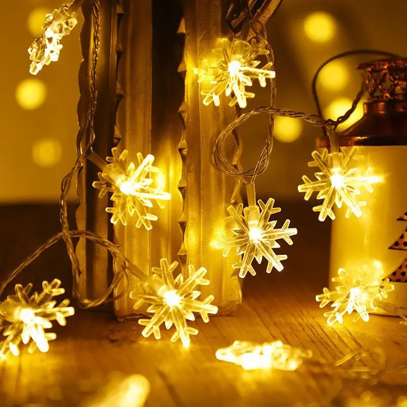 1.5M 10 led Cheap Snowflake Star LED Light  fairy Christmas Lights New Year Decorations More affordable combination price