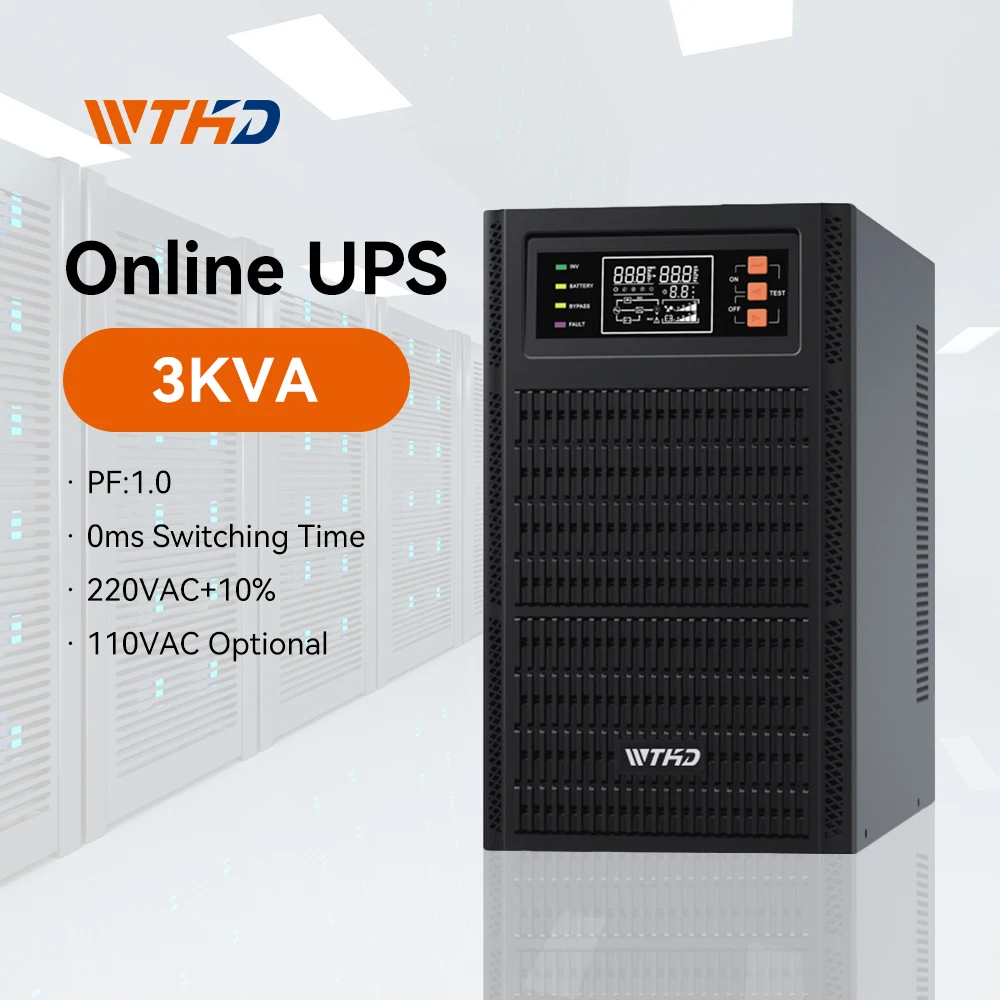 Online ups 3kva 110V 220v 50hz 60hz 3000va 3000w чистый синусоидальный однофазный источник бесперебойного резервного питания