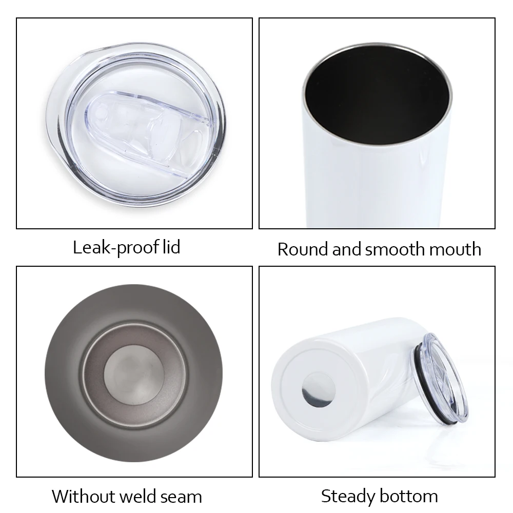 B80-0044 Usa Warehouse Stainless Steel 20oz Straight Sublimation Blanks Tumbler Mug With Straw And Lid For Coffee Milk Tea