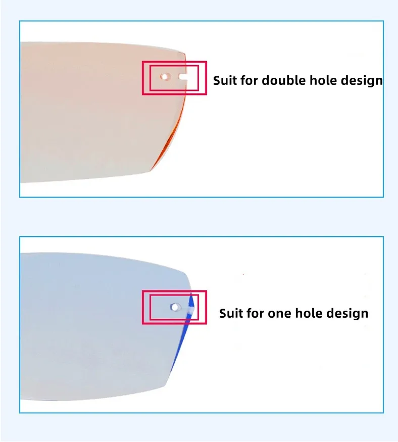 Rimless Eyeglass Nose Bridge Pads Piece Glasses Accessories With Multi colors