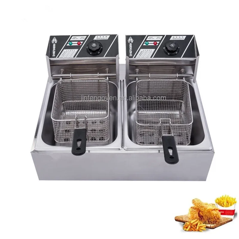 Commercial restaurant 1-Tank 1-Basket Electric chicken deep Fryer 6L capacity potato Fryer machine