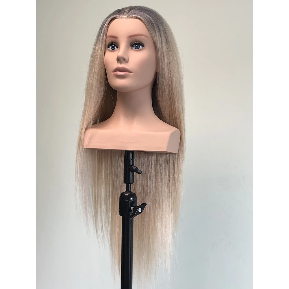29 inch ombre color Europe face maniquin with shoulder for hairdresser