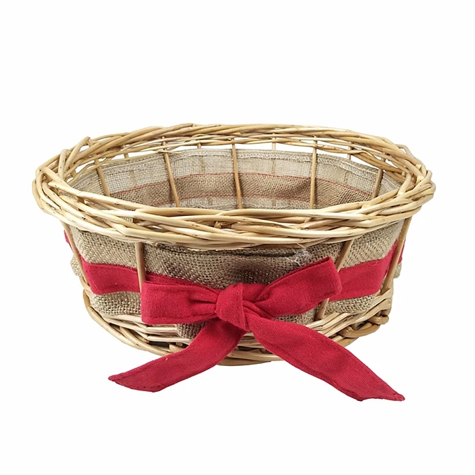 Factory hot sale Christmas willow gift basket