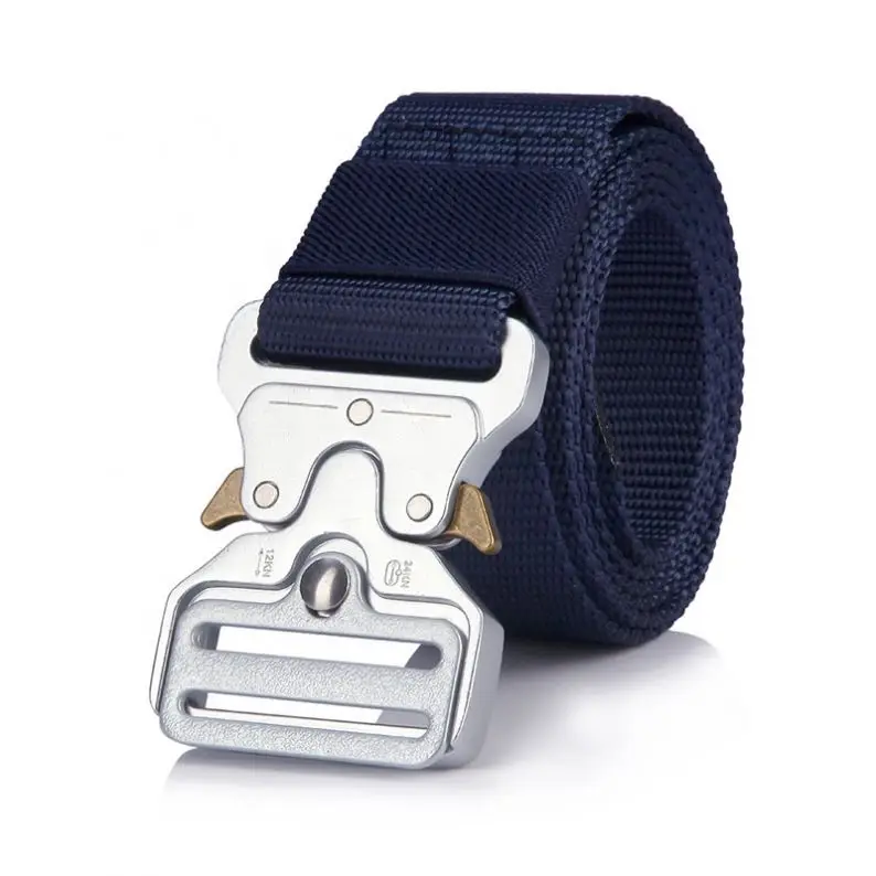 YWHCHI Heavy Duty Quick Release Black Tactical Cinturon Tactico Utility Nylon Belt With Metal Buckle