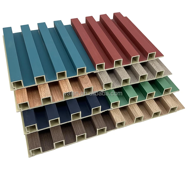 Waterproof Hotel Project Wood Plastic Composite Indoor Covering Cladding Interior Fluted 3D Wpc Wall Panels Wall Interior Boards
