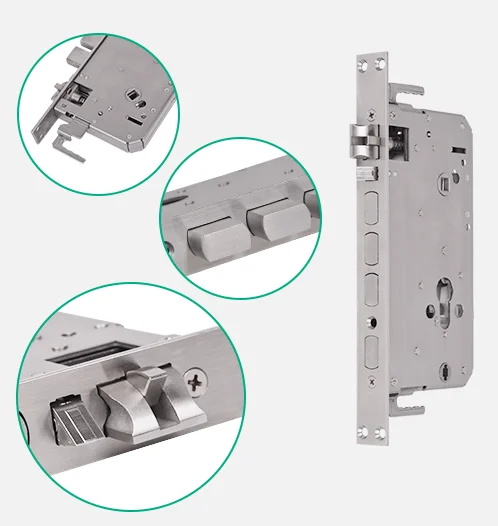 automatic Smart electronic lock body high seurity deadlock home anti theft stainless steel electronic lock body