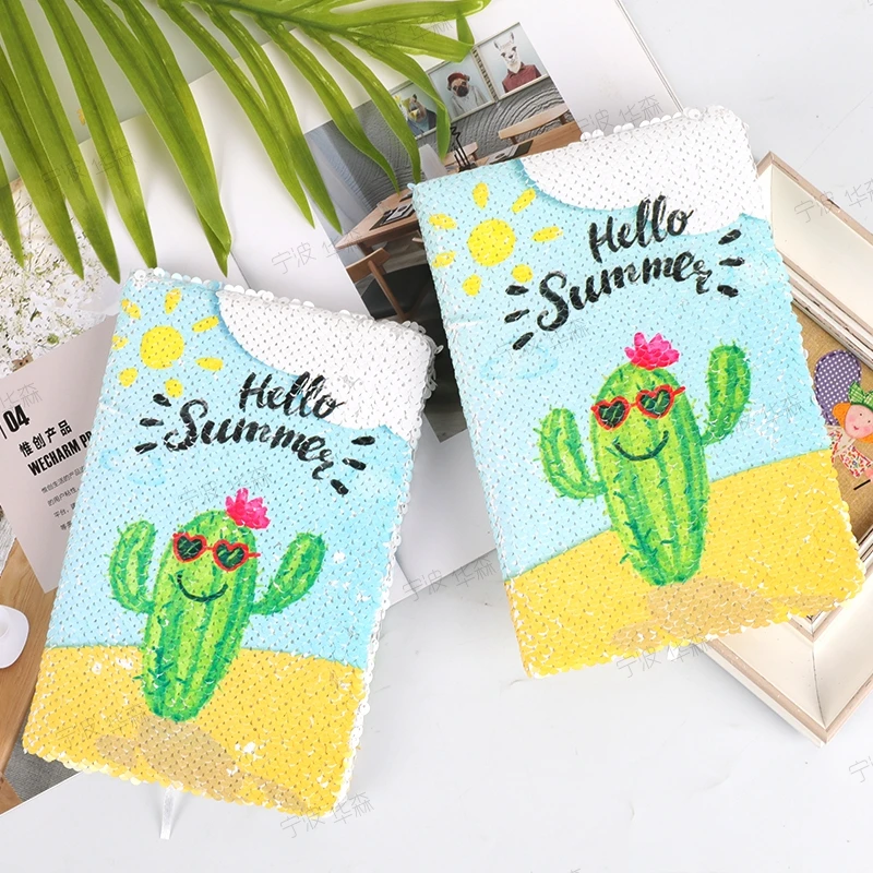 Promotion llama Cactus A5 Sequined Hardcover Notebook