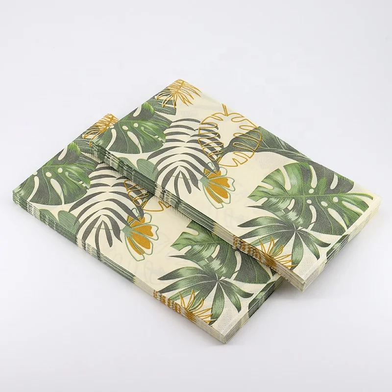 Custom Printed 3ply Pure Cellulose Cocktail Napkin Luncheon Napkin Dinner Napkin