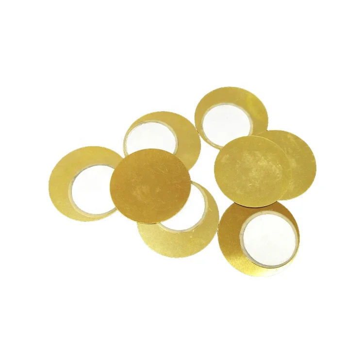 Cheap Diameter 25mm 3.5khz Copper Chip Buzzer Piezo Ceramic Buzzer Chip Offset For Alarm Loud