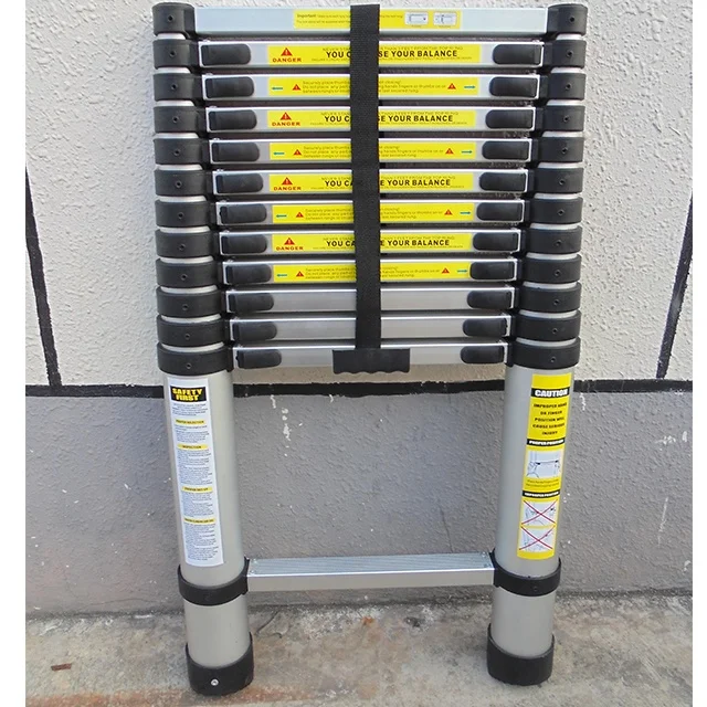 3.8m Aluminium Telescopic Step Ladder with EN131 approval