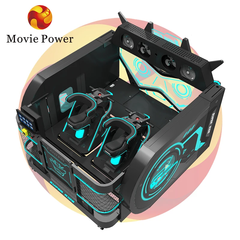 9D VR 2 Seater Interactive Game Simulator Virtual Reality Arcade Machine Indoor Game 9D Cinema Flight Simulator