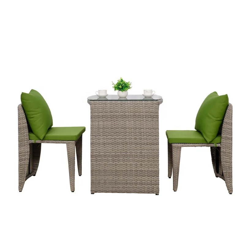 
2020 European and American hot-selling Unique Outdoor Garden Furniture Rattan Coffee table set For Coffee Shop 