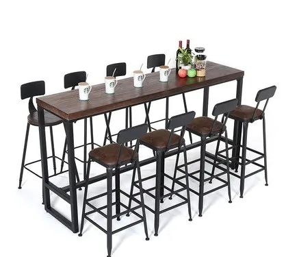 Modern fashion bar table chairs cpmbination cafe table chairs for sale