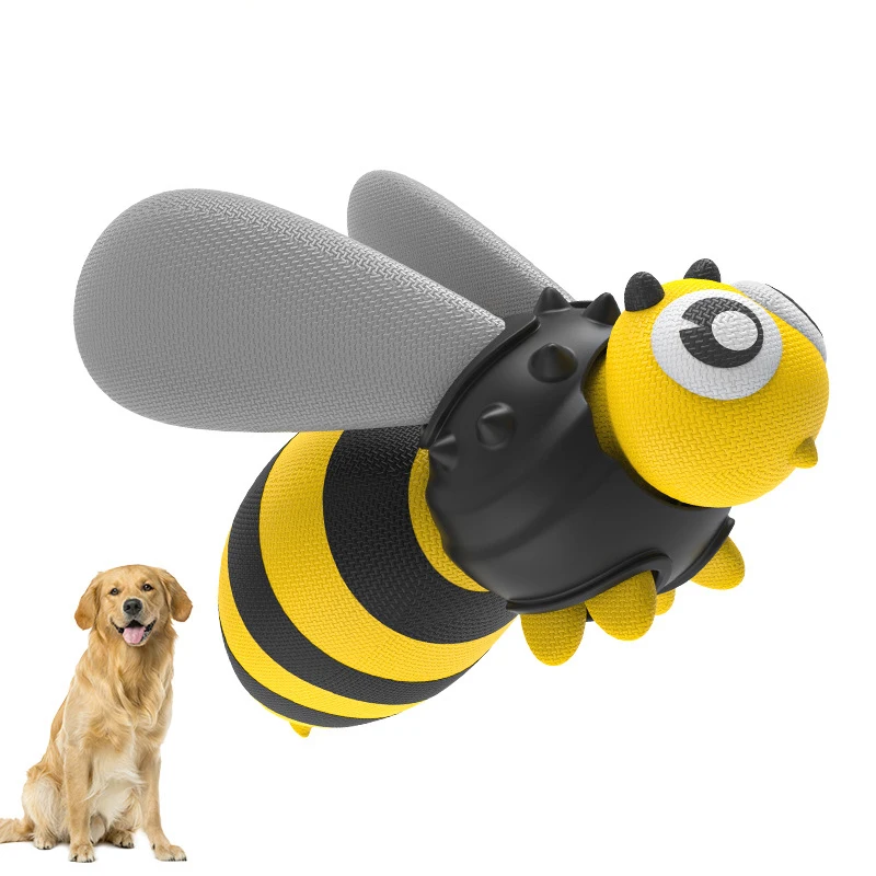 2021 Amazon Hotsale Type Dog chew Squeak Toys bee Squeaking dog interactive simulation