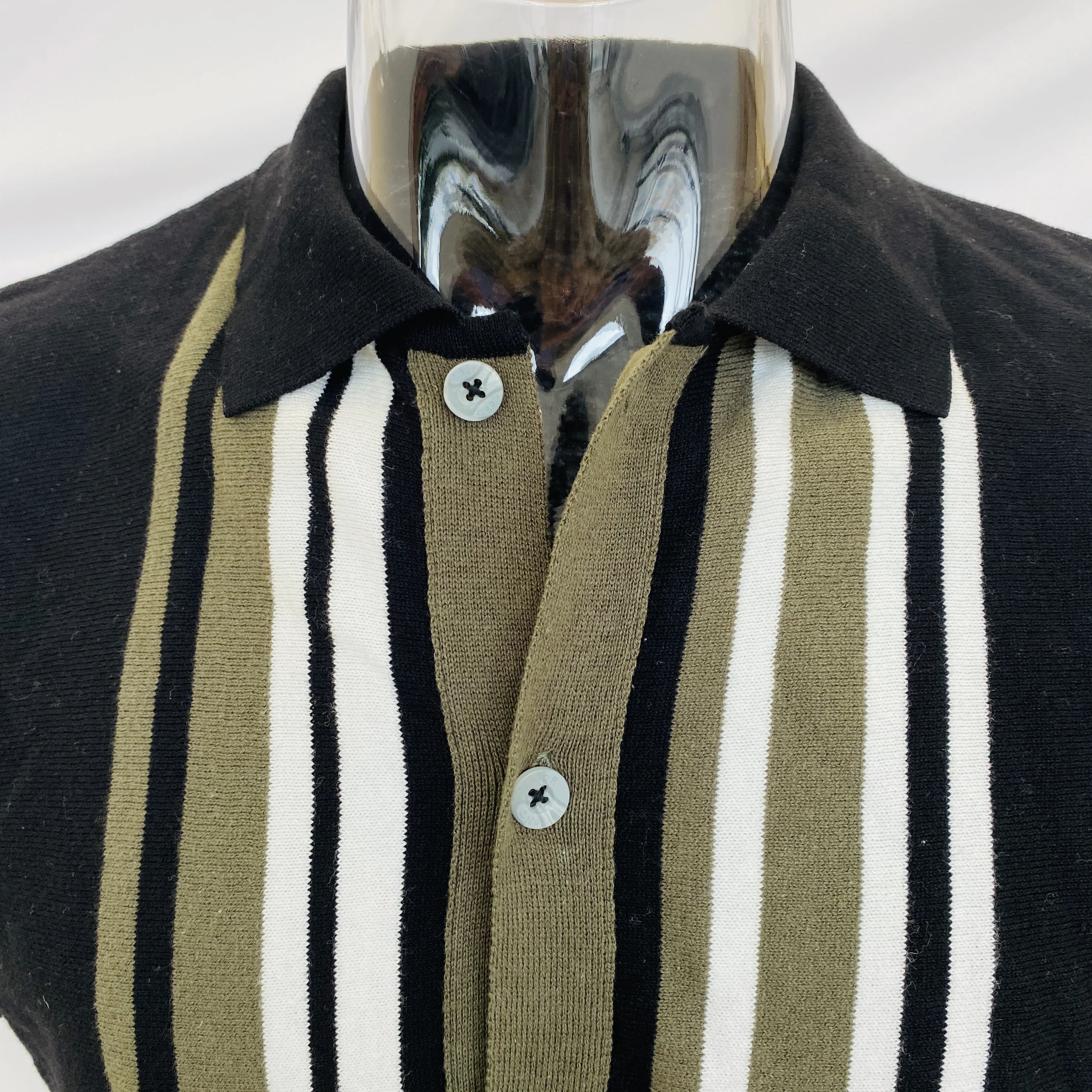 
Custom Solid Summer Men Polo Sweater Cotton Knit Pullover Plain Sweater 