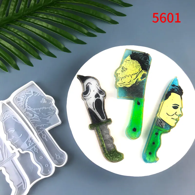 5601 Halloween Fake Knives Epoxy Resin Moulds Silicone Mold