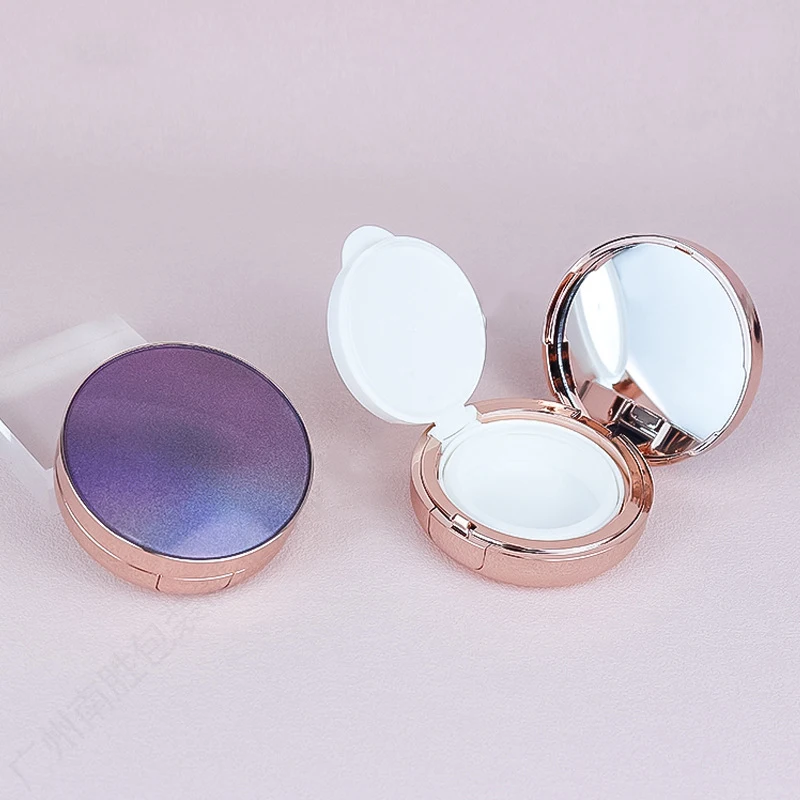 Plastic Air Cushion Empty Box Round DIY Homemade 15g Pressed Powder Liquid Foundation Packaging Box Makeup Packaging Material