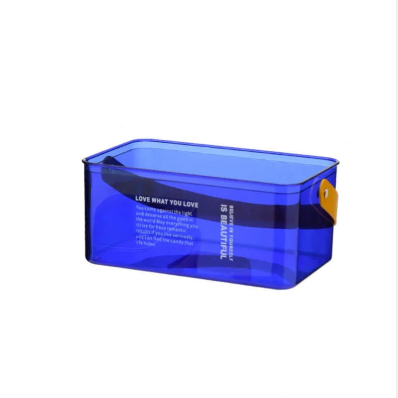Handheld Plastic Household Storage Box Fruits Snacks Food Container Cover Kitchen Living Room Fruit Organiser Sundries Basket