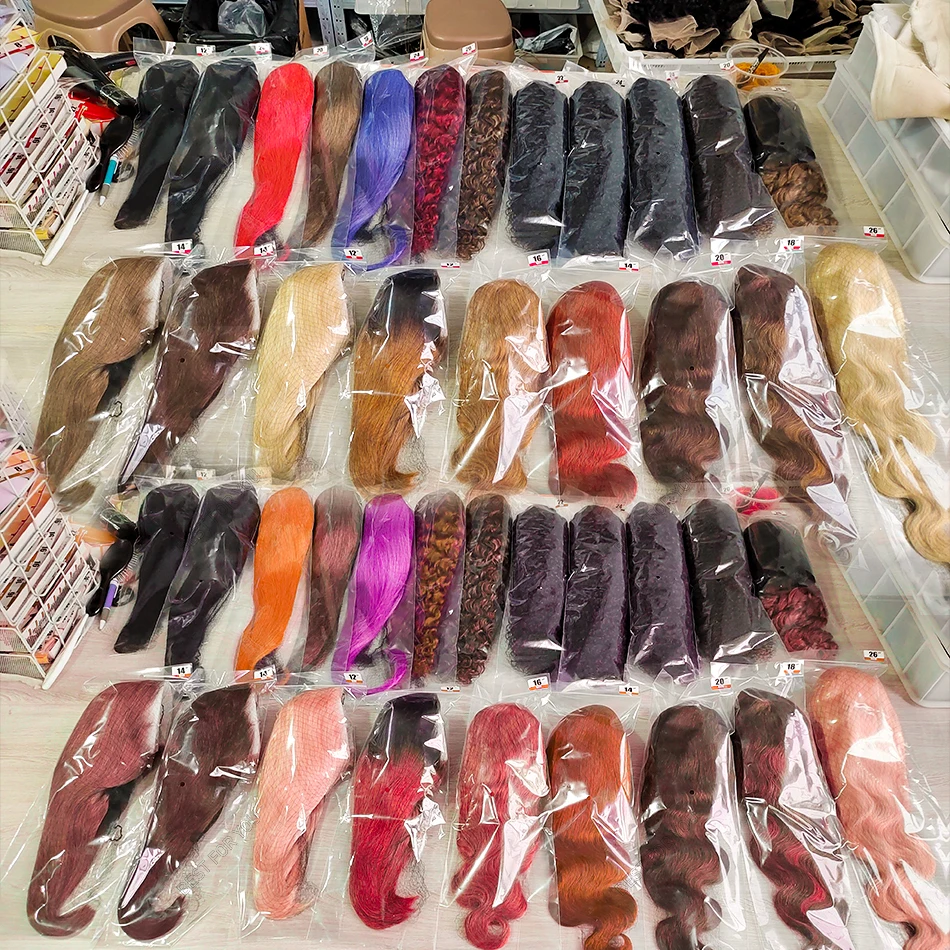 Pre-bleached Knots Deep Wave HD Lace Closure Wig 180% Density 6by5 Pre-cut Lace Wear & Go Glueless Wig