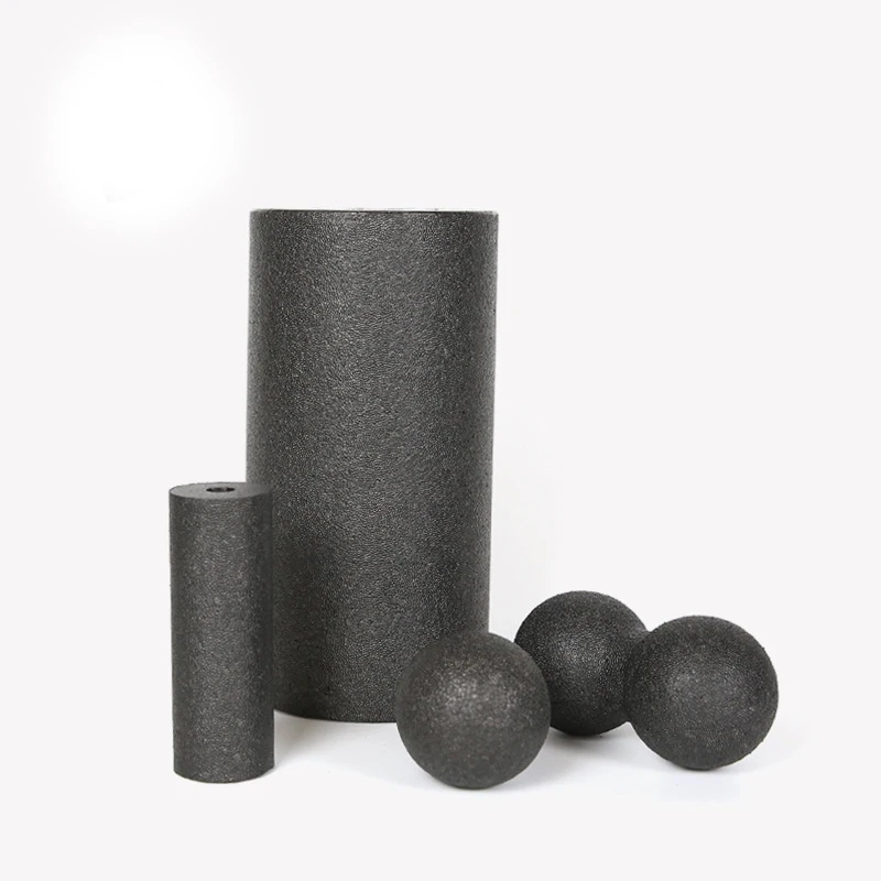 WELD-Y012  EPP foam massage yoga roller with Peanut Lacrosse massage ball set