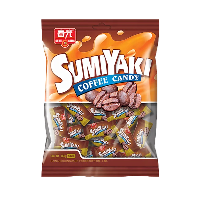 
CHUN GUANG hard sugar , HALAL KOSHER sweet Sumiyaki Coffee Candy 