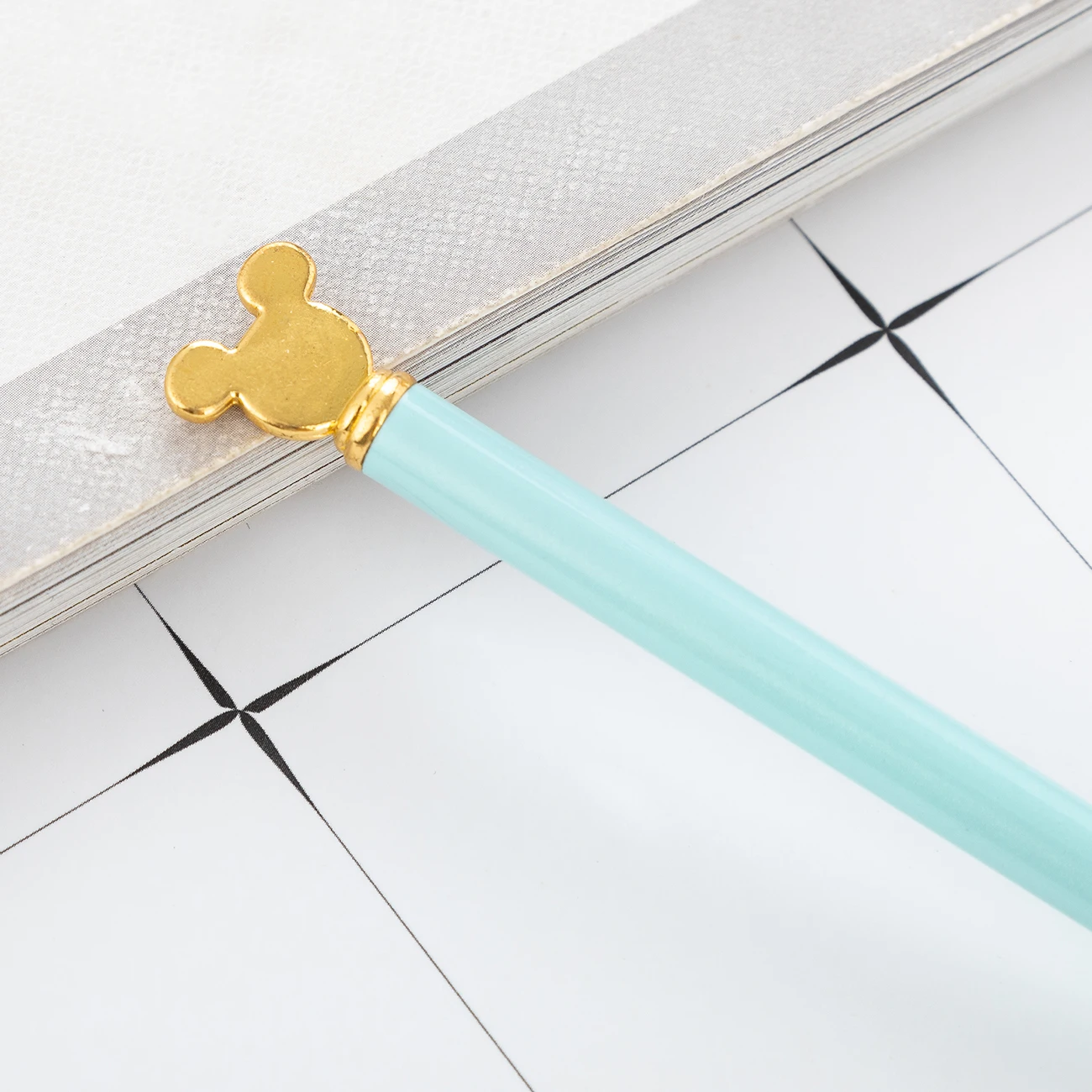 Shuhao Pen Factory Wholesale Creativity Fancy Cute  Mouse Head Top Metal Ballpoint Pen Aluminum Tube Ballpoint Pen